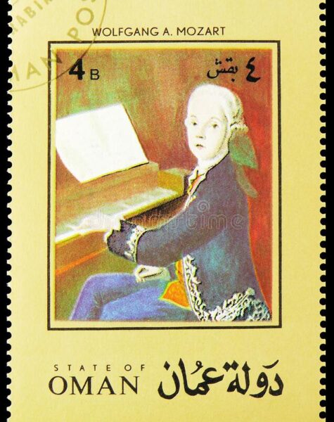 postage-stamp-printed-cinderellas-oman-shows-mozart-state-serie-omani-baisa-circa-moscow-russia-november-173005442
